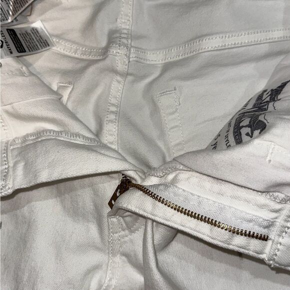 LEVIS MEN’S NWT WHITE DENIM WITH THE REAL DESTROYED LOOK THE NEW 511 SLIM - Picture 4 of 9